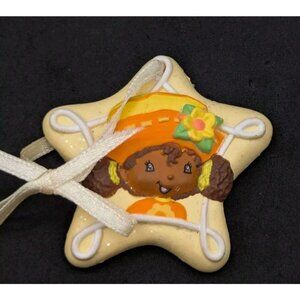 Strawberry Shortcake Orange Blossom Mini Star 2004 Christmas Ornament 1.75"